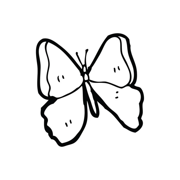 Mariposa de dibujos animados — Archivo Imágenes Vectoriales