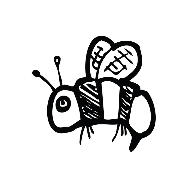 Abeja de dibujos animados — Vector de stock