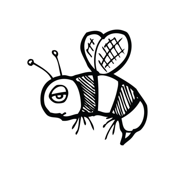 Abeja de dibujos animados — Vector de stock