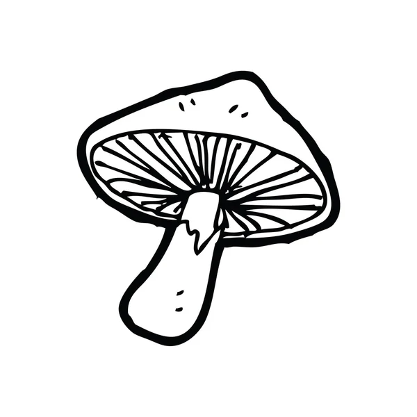 Vild svamp cartoon — Stock vektor