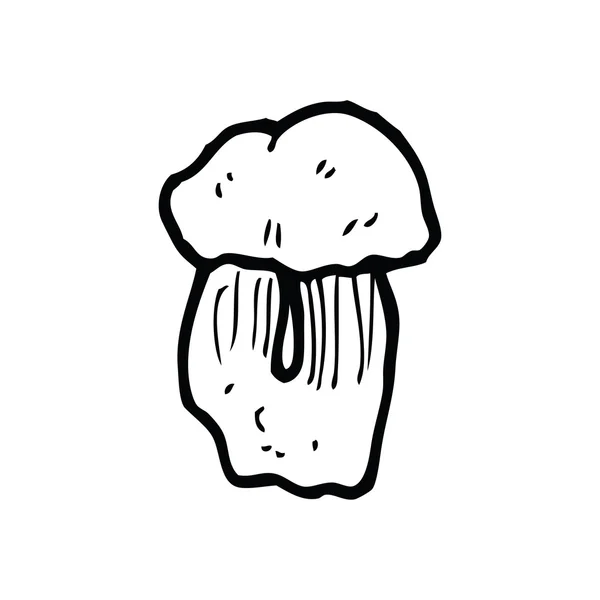 Champignon sauvage dessin animé — Image vectorielle