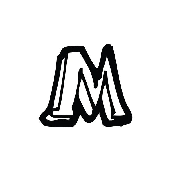 Cartoon letter m — Stock Vector