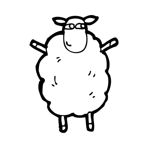 Bande dessinée moutons — Image vectorielle