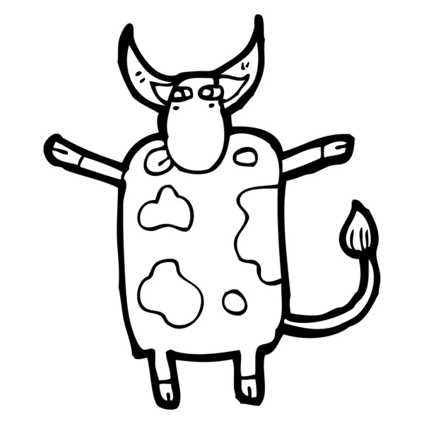 Vaca de dibujos animados — Vector de stock