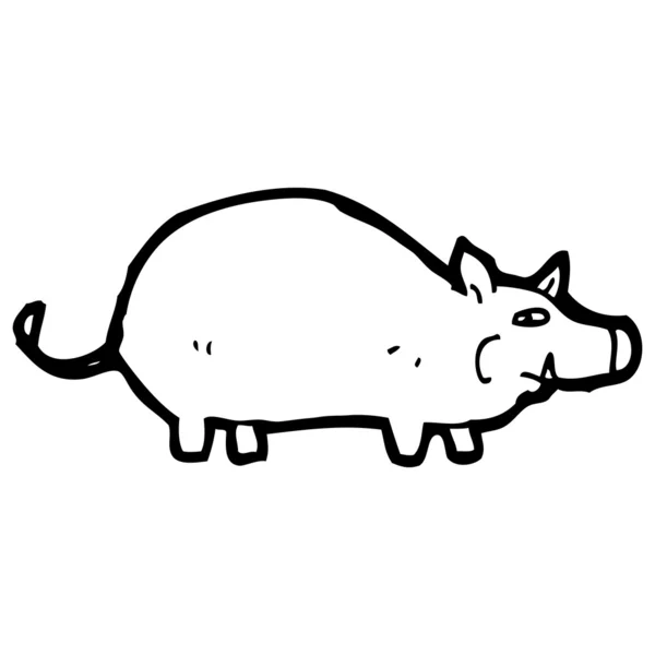 Cartoon pig — Stock Vector