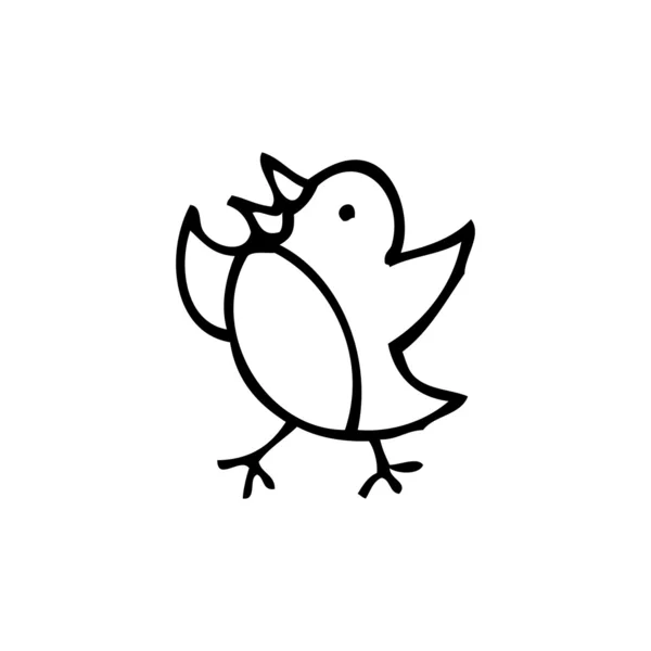 Dessin animé petit oiseau — Image vectorielle