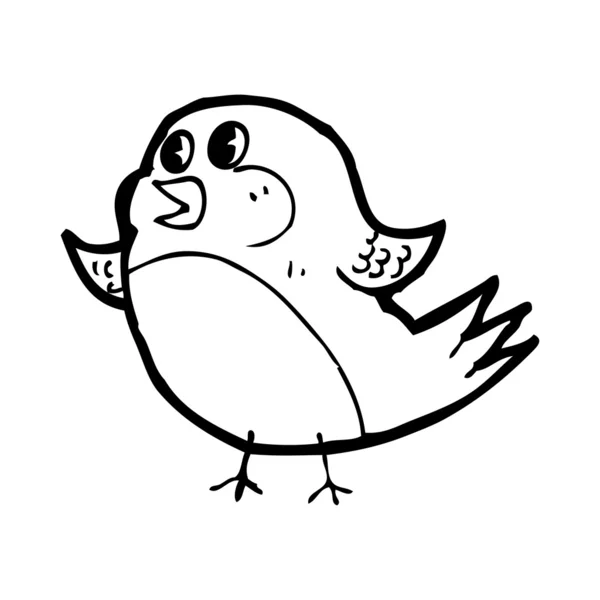 Pájaro de dibujos animados — Vector de stock