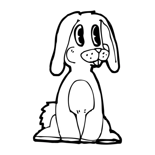 Kitsch lapin dessin animé — Image vectorielle