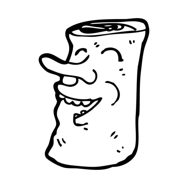 Soda puede personaje de dibujos animados — Vector de stock