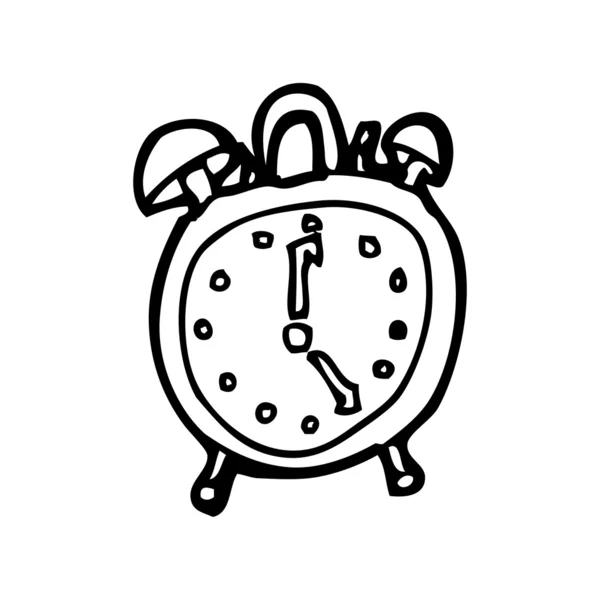 Relógio despertador desenhos animados — Vetor de Stock