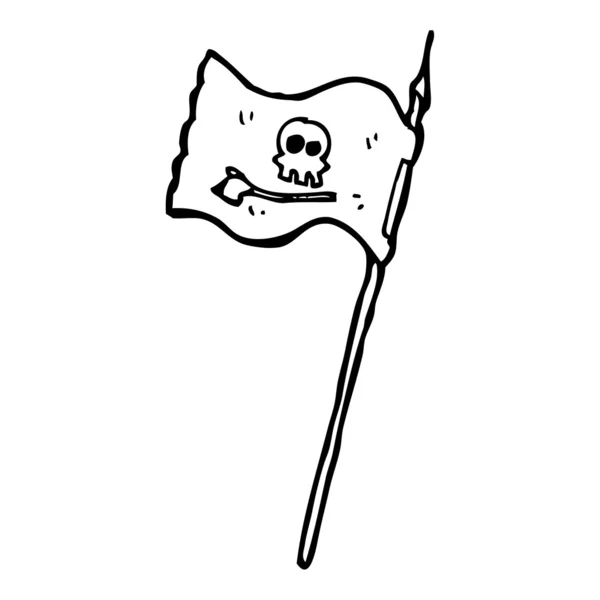 Karikatur Piratenflagge — Stockvektor