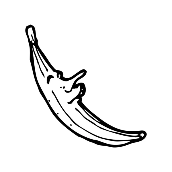 Retro banaan cartoon — Stockvector