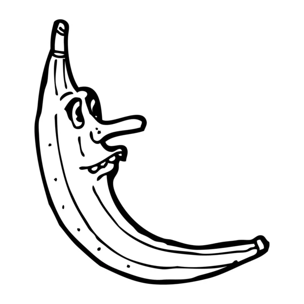 Retro banaan cartoon — Stockvector