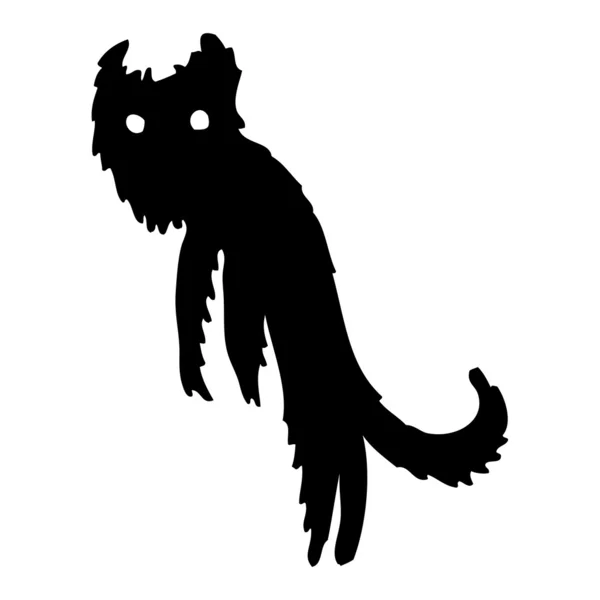 Créature effrayante dessin animé — Image vectorielle