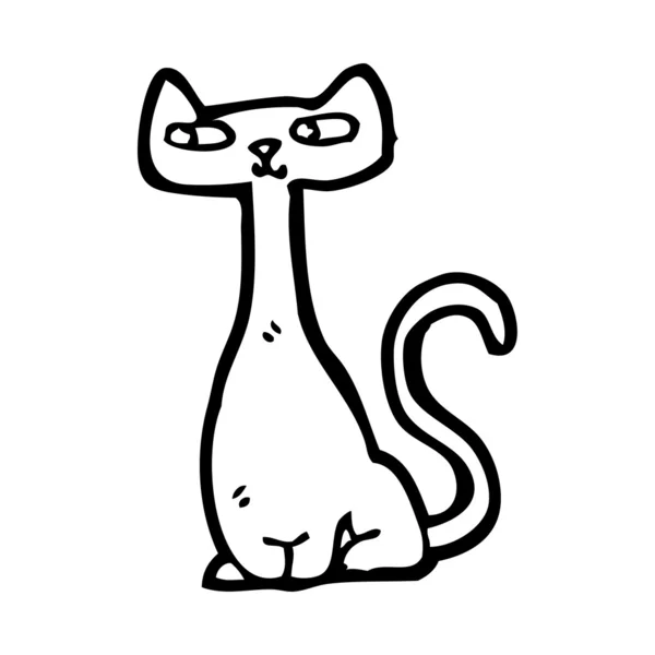 Cat Kartun - Stok Vektor