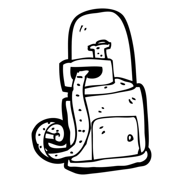 Vieille machine à ruban ticker — Image vectorielle