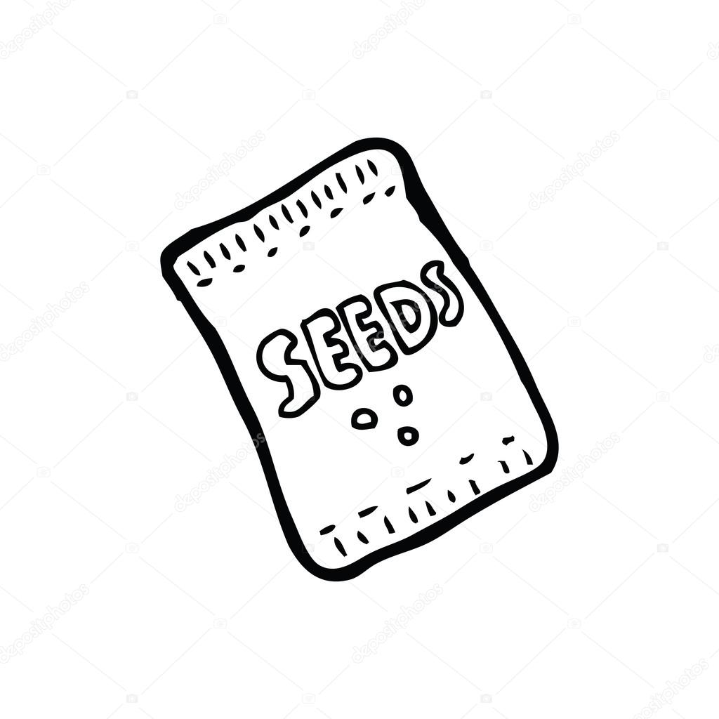 Cartoon seed packet stock vector lineartestpilot 19583795