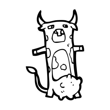 karikatür inek