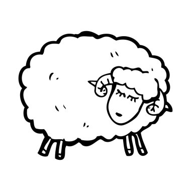 mutlu koyun karikatür