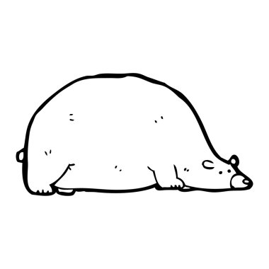 şişko ayı illüstrasyon