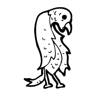 Spooky akbaba karikatür