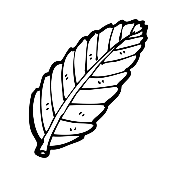 Leaf illustration (raster version) — Stock vektor