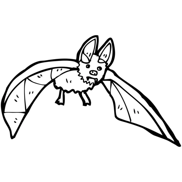 Vampiro murciélago de dibujos animados (versión raster ) — Vector de stock