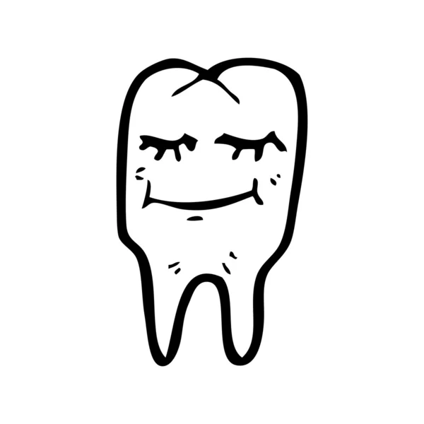 Карикатурный зуб — стоковый вектор