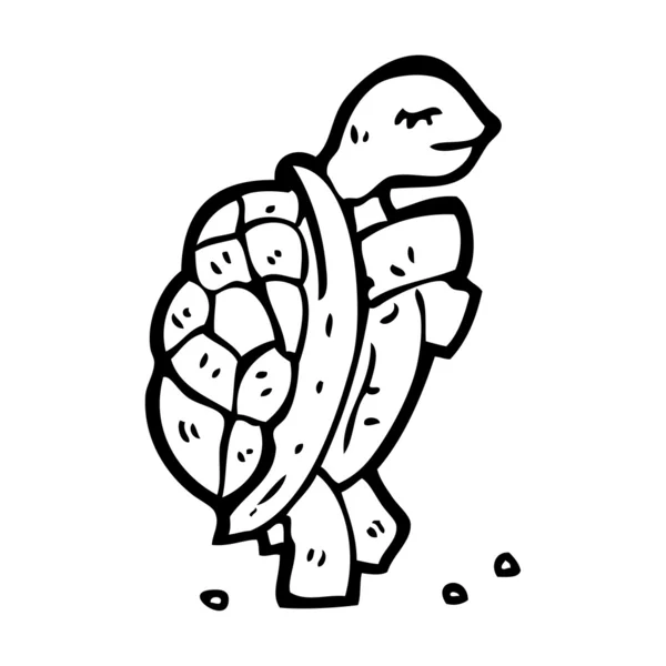跳舞的乌龟卡通 — 图库矢量图片
