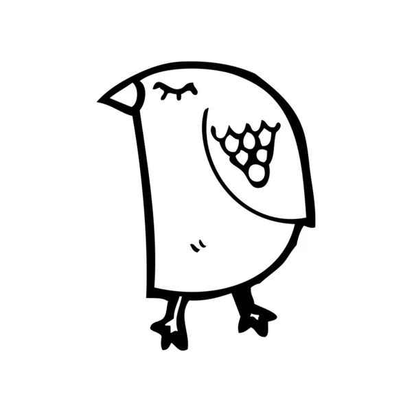 Funny bird cartoon — Stock Vector