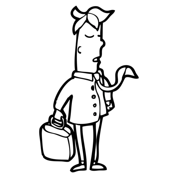 Businessman dessin animé — Image vectorielle