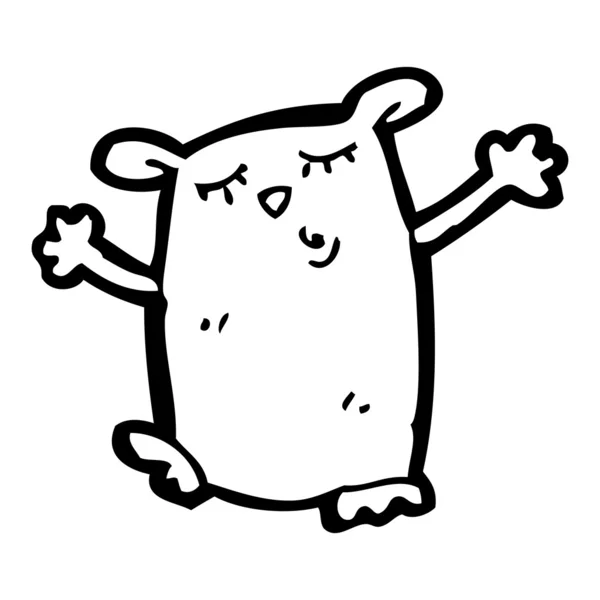 Hamster cartoon — Stock vektor