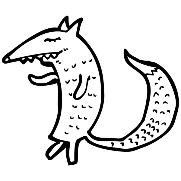 狡猾的狐狸卡通 — 图库矢量图片