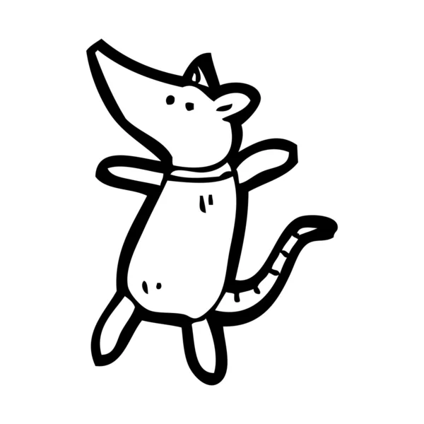 Carino cartone animato del mouse — Vettoriale Stock