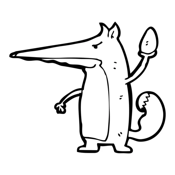 Znamenat kreslený fox krást vejce — Stockový vektor