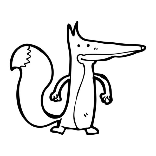 Caricature Fox — Image vectorielle