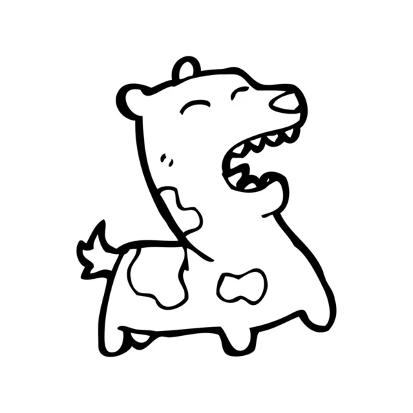 Štěkající pes kreslený — Stockový vektor