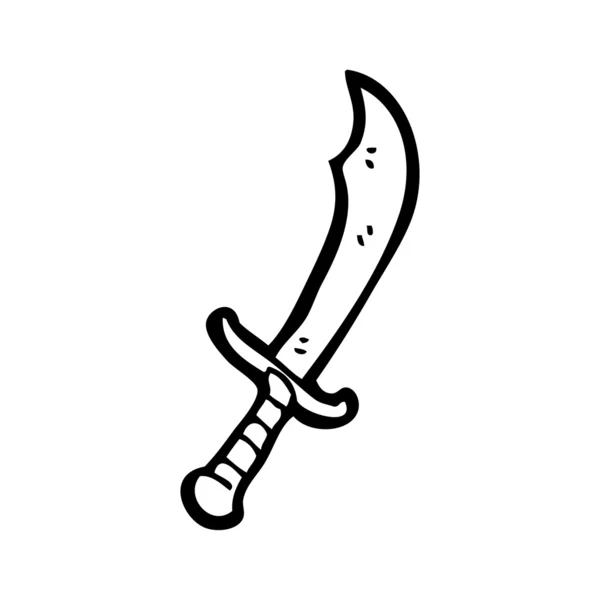 Dessin animé de coutelas — Image vectorielle