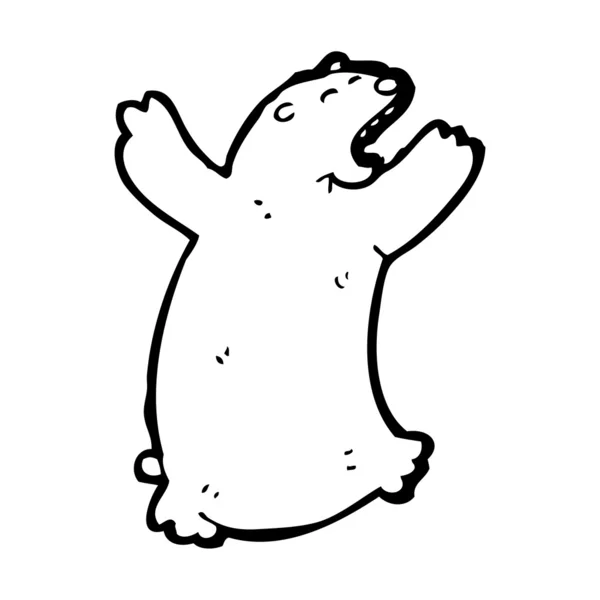 Κινούμενα σχέδια αρκούδα θυμωμένος κινουμένων σχεδίων — Διανυσματικό Αρχείο