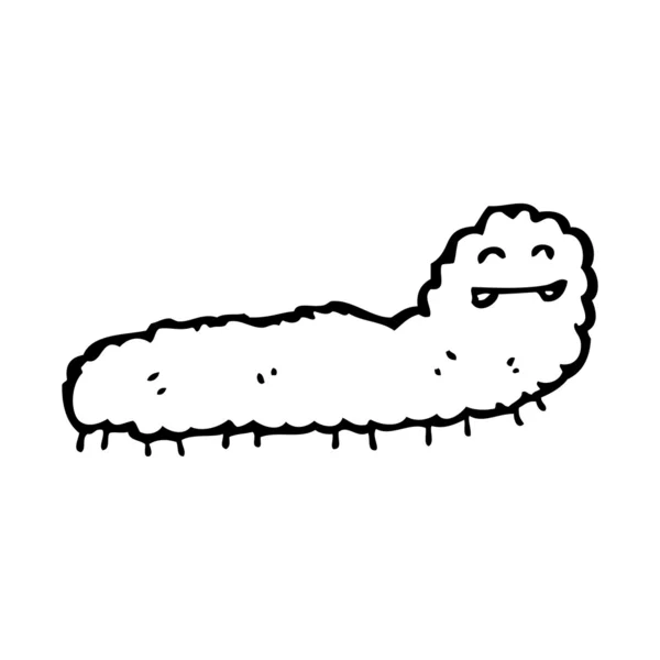 Щасливі caterpillar мультфільм — стоковий вектор