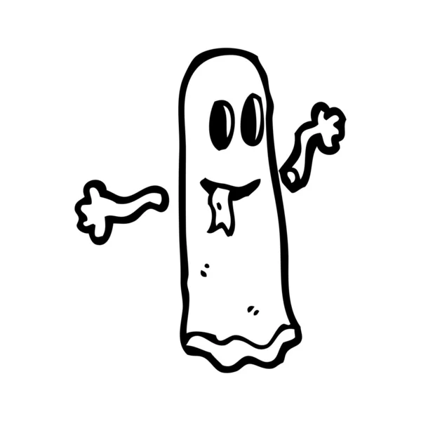 Dibujos animados fantasma — Vector de stock
