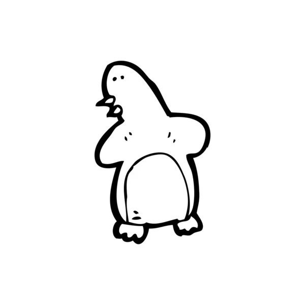 Dansen pinguïn cartoon — Stockvector