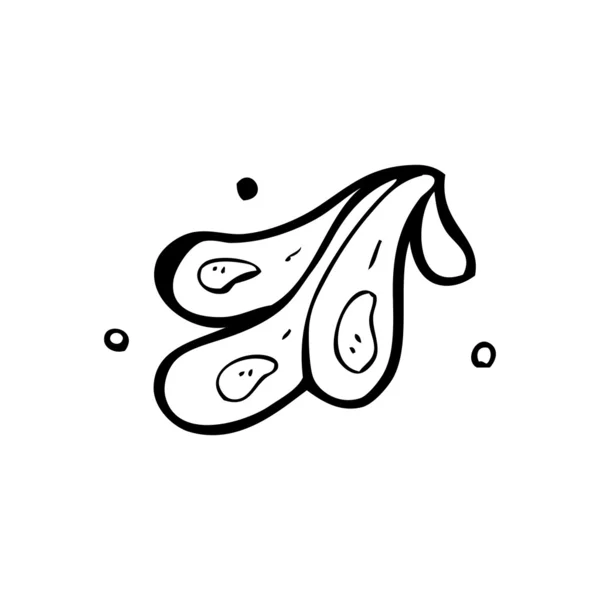 Apă squirt element de desene animate — Vector de stoc