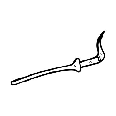 Sigara ağızlığı karikatür