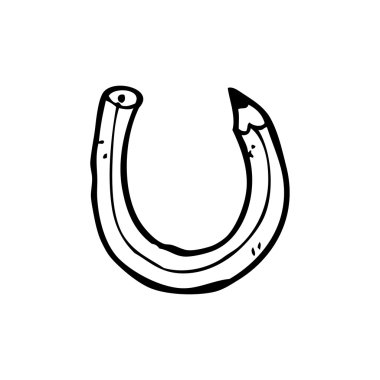 karikatür kalem harf u şeklinde