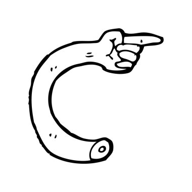 işaretleme kol karikatür