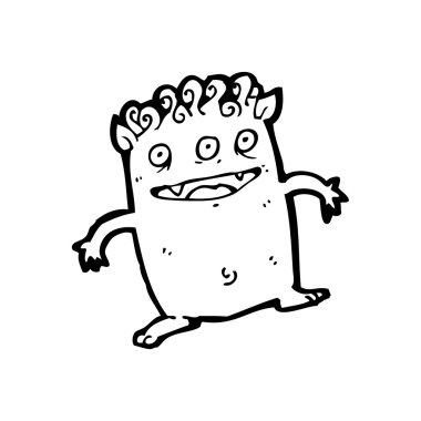 üç gözlü canavar karikatür