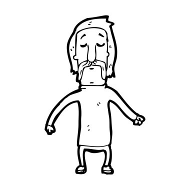 bıyıklı adam çizgi film