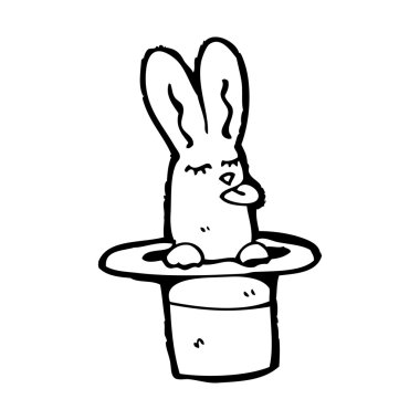 tavşan şapka karikatür