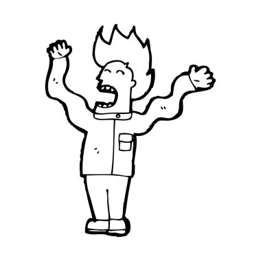 çılgın bilim adamı karikatür